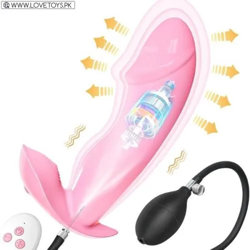 Inflatable Butt Plug Anal Vibrator Silicone