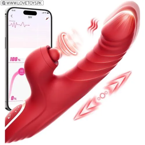 Vibrating Dildo With Clitoral Stimulator