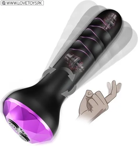Prostate Massager with 10 Vibrating & Rotating Modes
