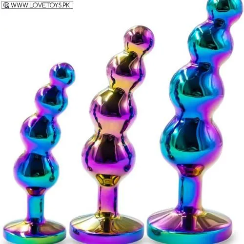 3 PCS Metal Anal Butt Plug Sex Toys