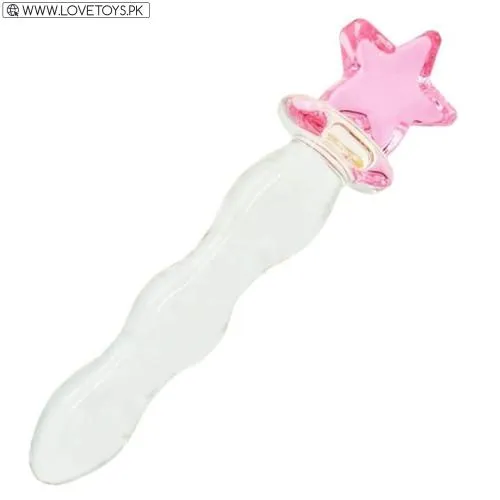 Pink Wand Glass Dildo