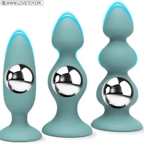 3PCS Premium Silicone Weighted Anal Plugs