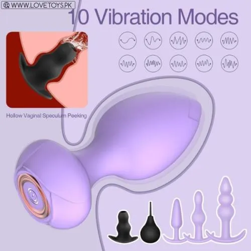 6 Pack Training Kit Set Silicone Vibrating Butt Plug