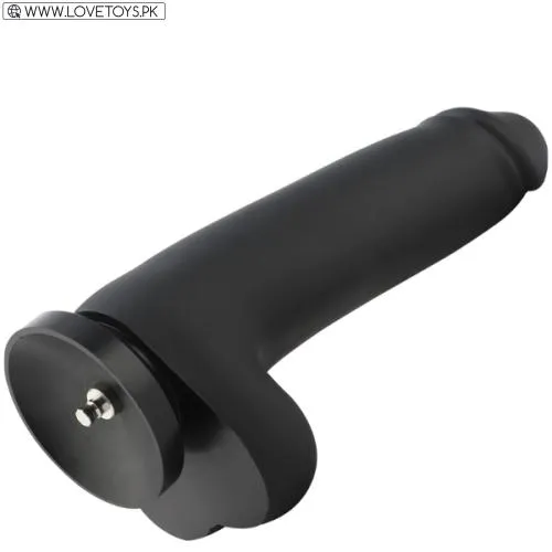 Smooth Silicone  Black Dildo